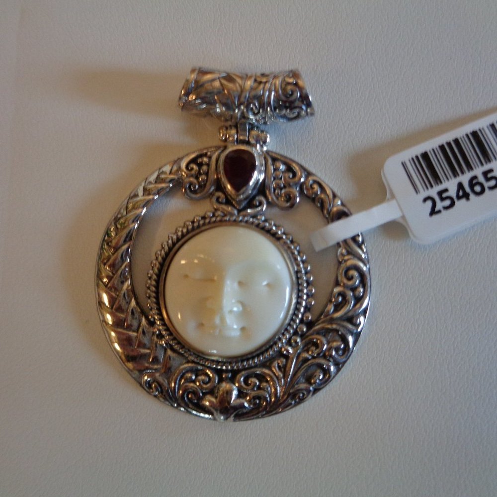 Sterling Silver Bali Princess Pendant NWT No Chain